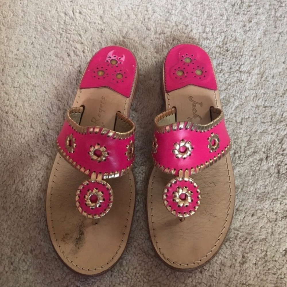 Pink Jack Rogers sandals